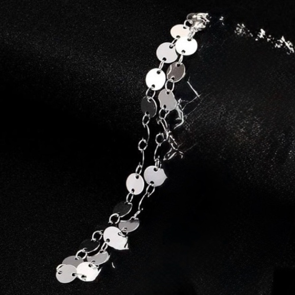 Silver Chain Anklet/Bracelet Charm Gift Beach
Adjustable Boho Dainty